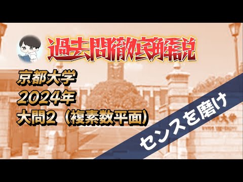 【2024 京都大学数学 大問2】解けなきゃ落ちる❓複素数の基礎をマスター！