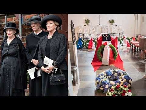 Queen Margrethe attends Princess Elisabeth's funeral