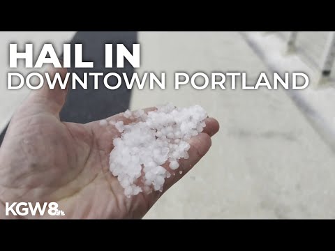 Rain and hail showers, thunderstorms move into Portland metro area