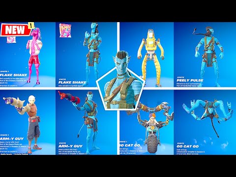 Fortnite x Avatar: Jake Sully doing Glitched Built-In Emotes & Funny Dances