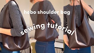 DIY hobo shoulder bag sewing tutorial - beginner sewing project - pinterest bag sew along