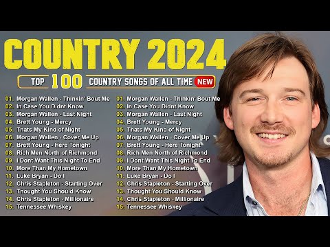 Morgan Wallen, Luke Combs, Kane Brown, Luke Bryan, Lee Brice, Jason Aldean - Country Music 2024