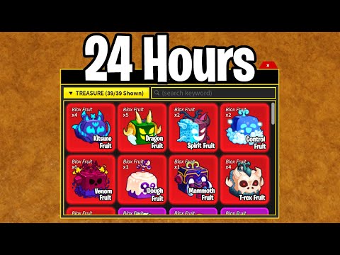 Getting EVERY Fruit in 24 hours (Blox Fruits)