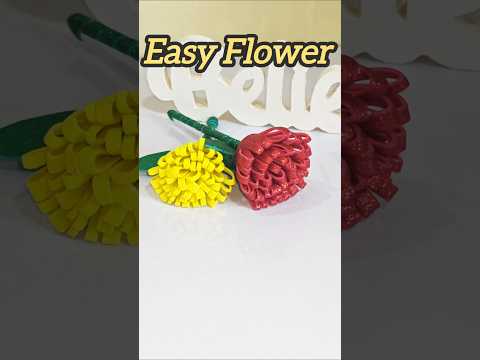 Easy Flower Making Ideas # ytshorts #diy #creative