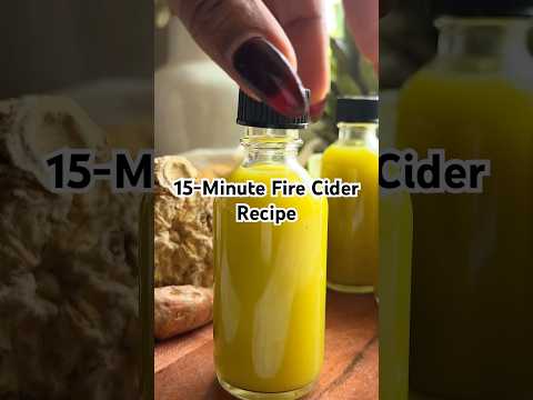 15-Minute Fire Cider Recipe #firecider #herbal #coldandflu #shortsfeed