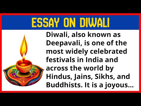 Essay On Diwali | Write Ann Essay On Deepawali | Short Essay On Diwali | 500 Words On Diwali