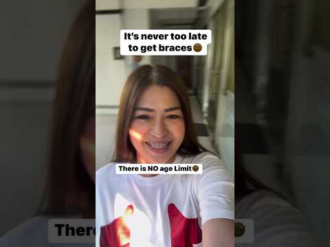 BRACES AT 50’s 🤩 #braces #toothinthemaking #shorts #shortvideo #noagelimit #orthodontist #arlene