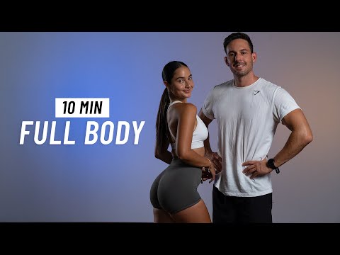 10 Min Full Body Workout - Burn & Tone (No Equipment + No Jumping)