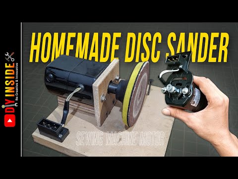 disc sander dari dinamo mesin jahit #diy #creative