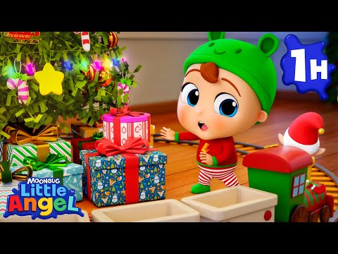 Oh Christmas Elf 🧝 | Little Angel | Kids Cartoons & Nursery Rhymes | Moonbug Kids