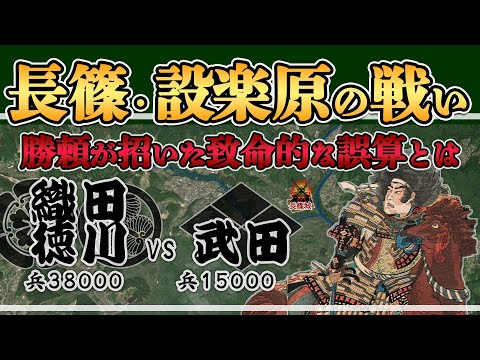 【長篠・設楽原の戦い】大誤算！勝頼が見抜けなかった織田の戦略とは【日本史解説】【地図・地形図で日本史を見る】