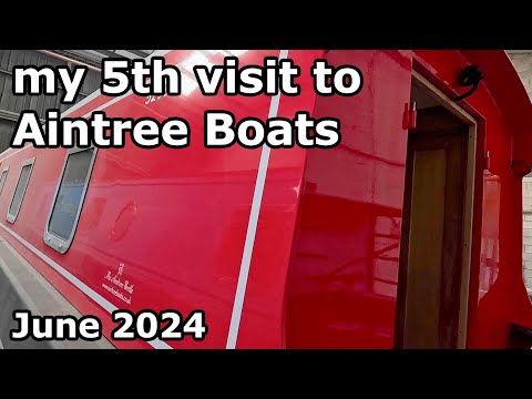 My 5th visit to Gladys the Narrowboat at Aintree Boats, June 2024