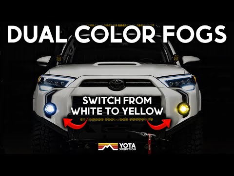 One Light, Two Colors! 2010+ 4Runner AlphaRex Dual Color Fog Lights