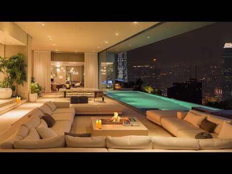 Luxury Night City Apartment | Soothing Jazz | Relaxing Jazz for Focus, Study & Sleep