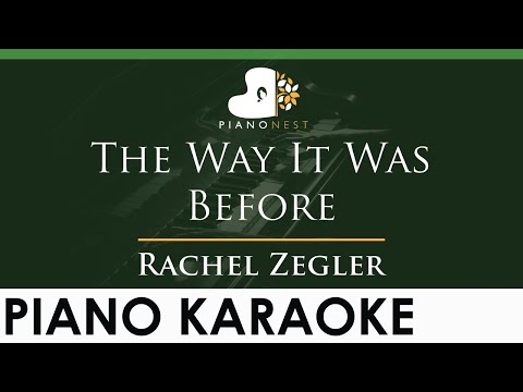 Rachel Zegler - The Way It Was Before - LOWER Key (Piano Karaoke Instrumental)