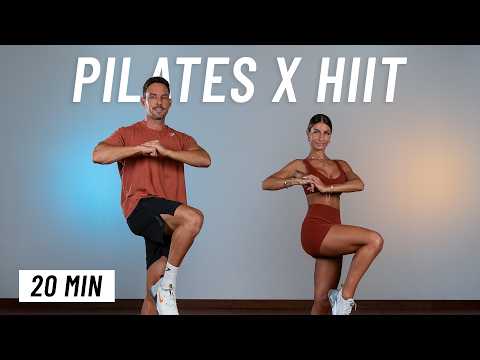 20 Min Full Body Pilates HIIT Workout (At Home, No Equipment)